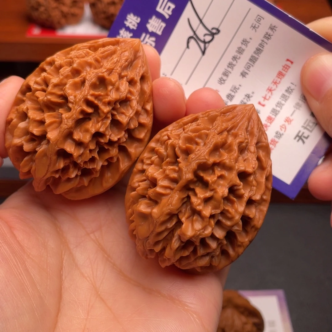 卫***棉文玩核桃把件招财鼠42尺59尺