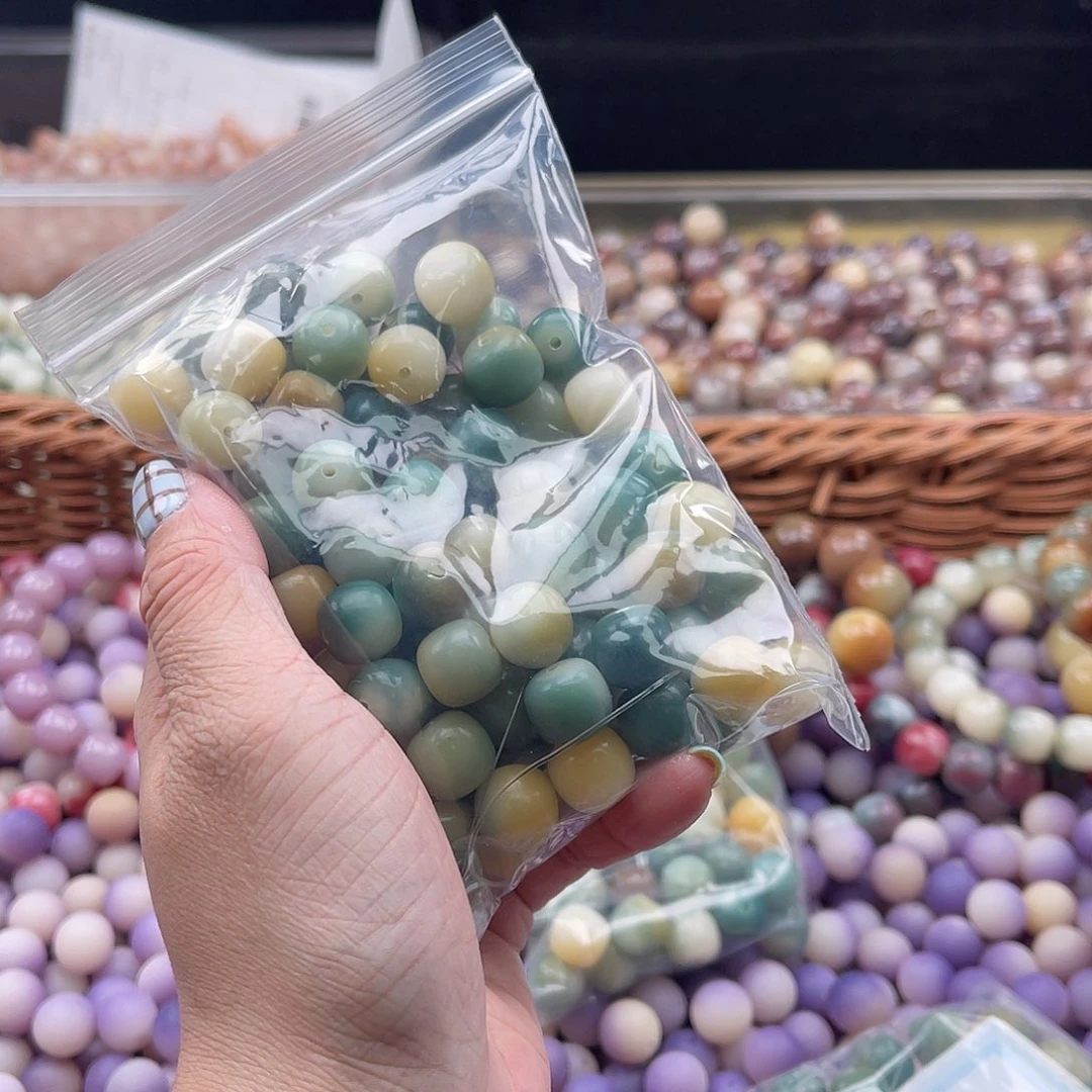 白玉菩提吊坠A/11mm/70颗锅底