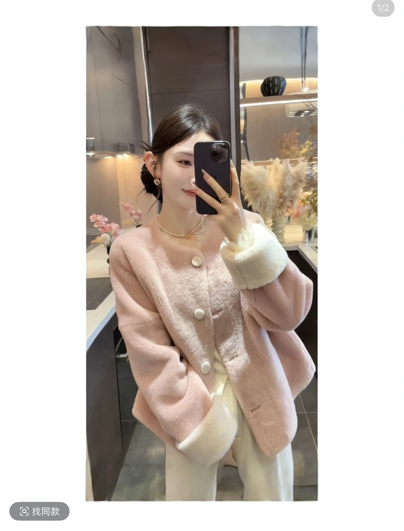 周粥铭顺－【甜心】2025秋冬新款小香风高级感温柔外套预JJQ5WT6243