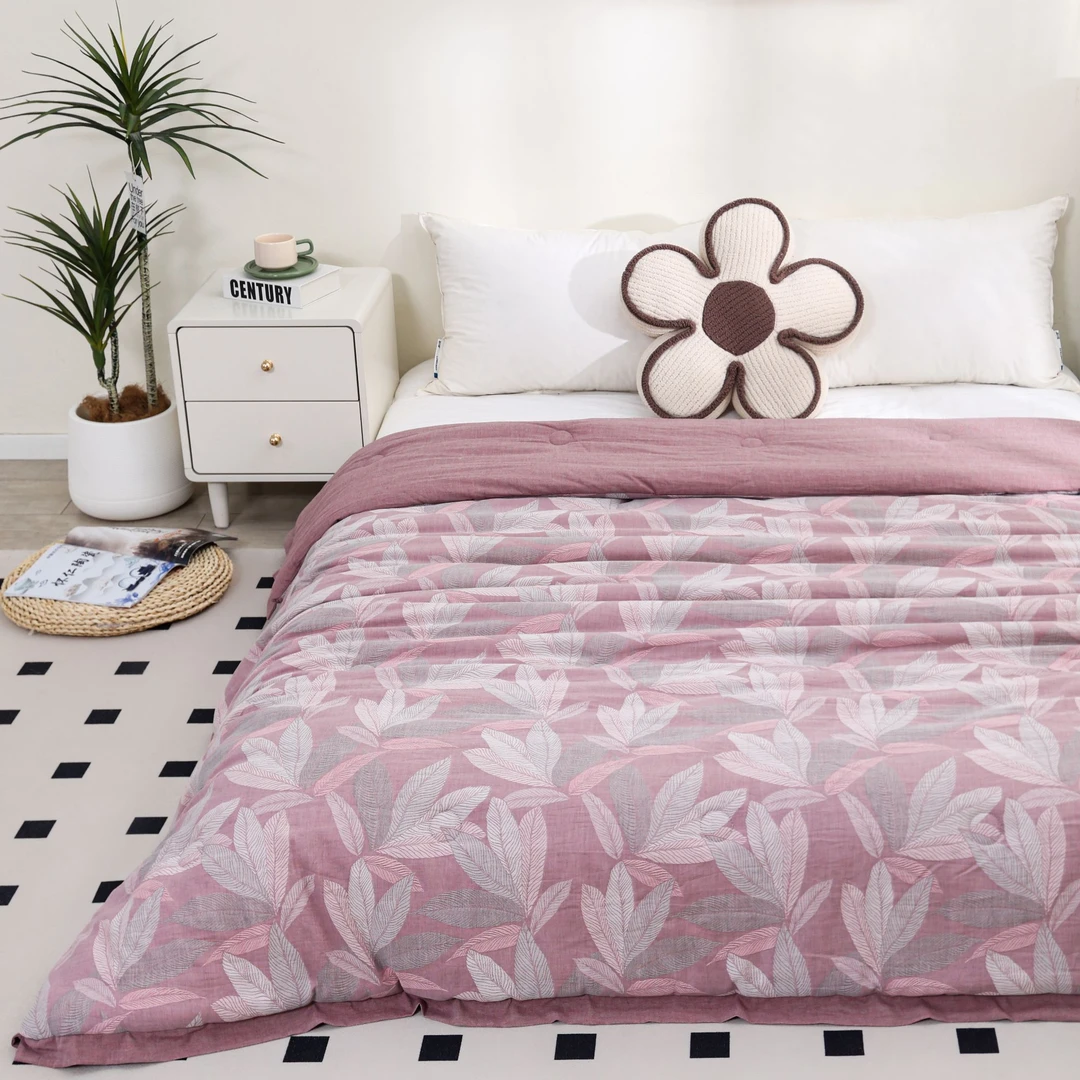 【嘉乐 双层纱被子】2X2.3米 纯棉全棉双层纱双人被子