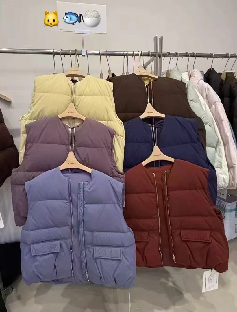 反季圆领高品质羽绒马甲