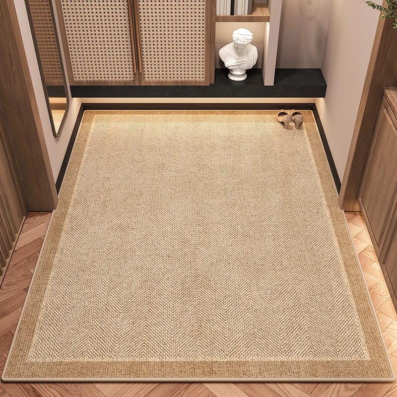 仿剑麻地垫入户门垫门口家用门垫轻奢高级玄关脚垫可裁剪进门地毯