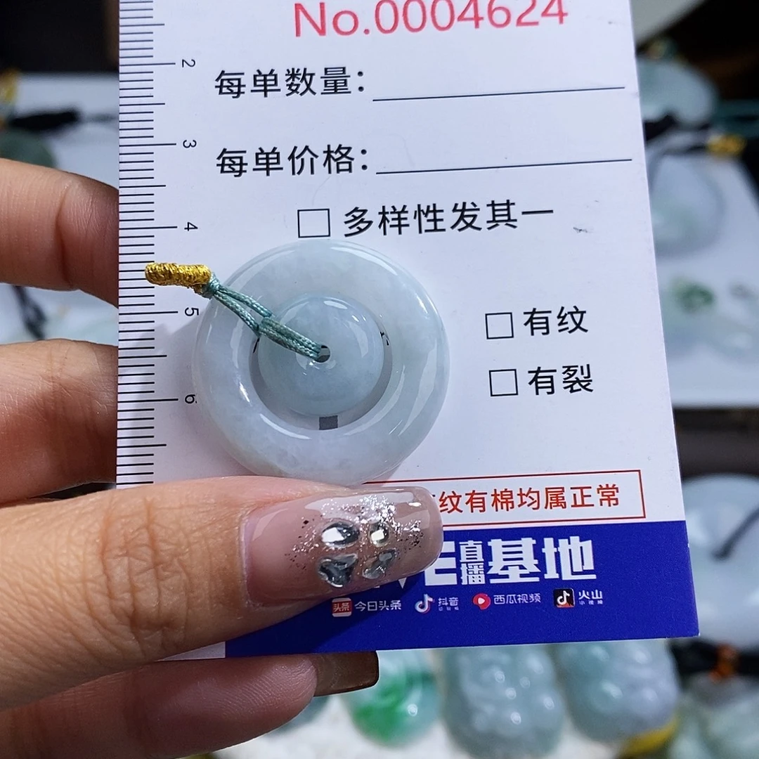 翡翠未镶嵌颈饰4624