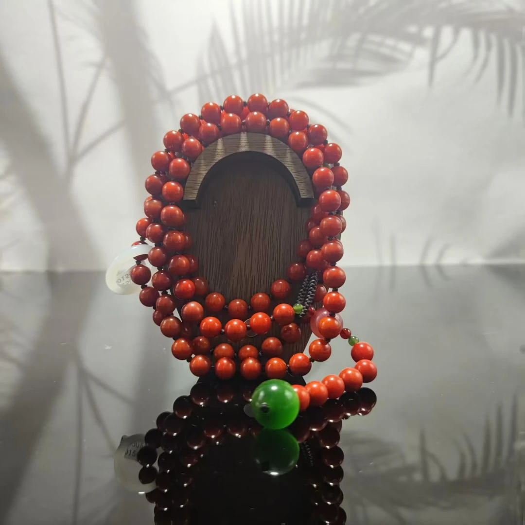 L和田玉南红108（卡8）1540