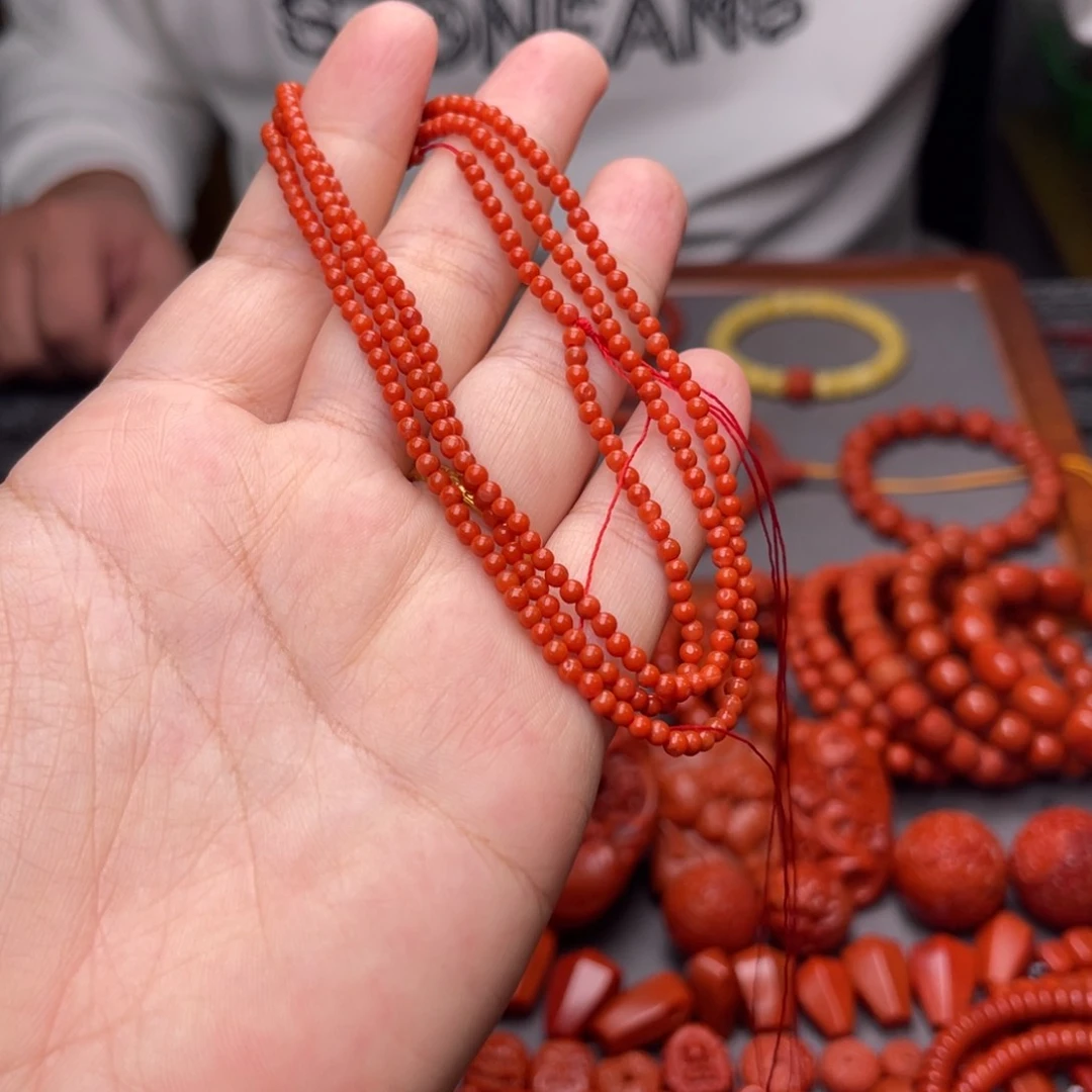 未镶嵌保山小米珠卡2.5毫米南红玛瑙