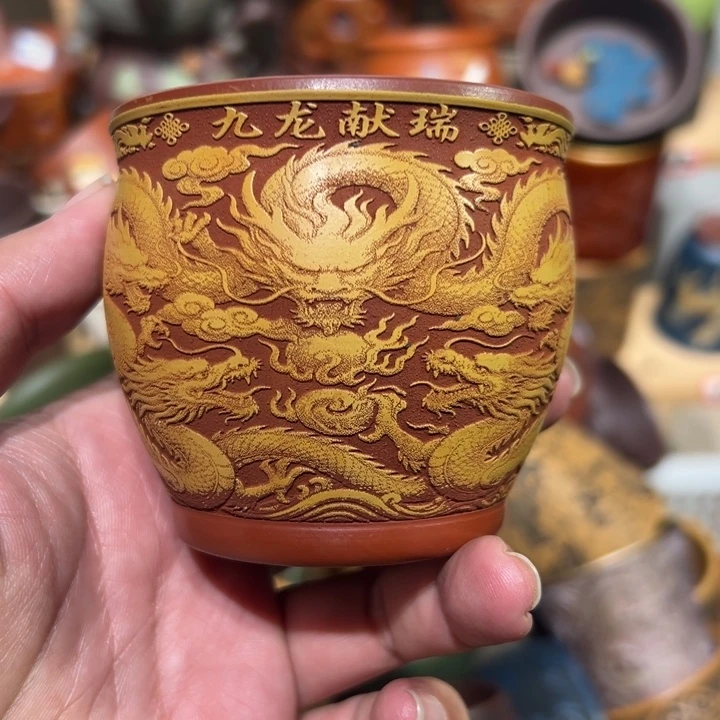 紫砂茶杯宜兴紫砂主人杯