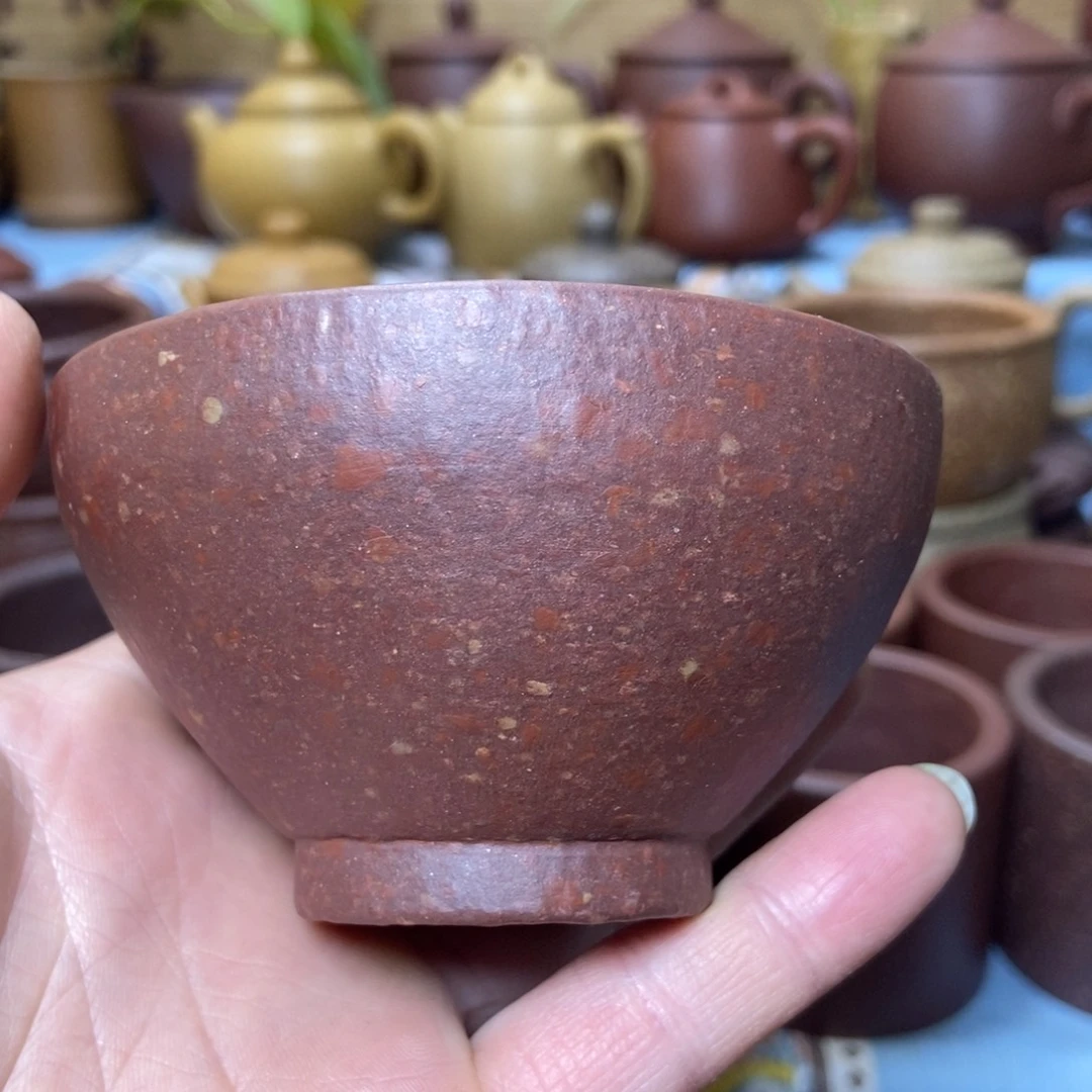 茶杯紫砂八目全砂手工泥140毫升