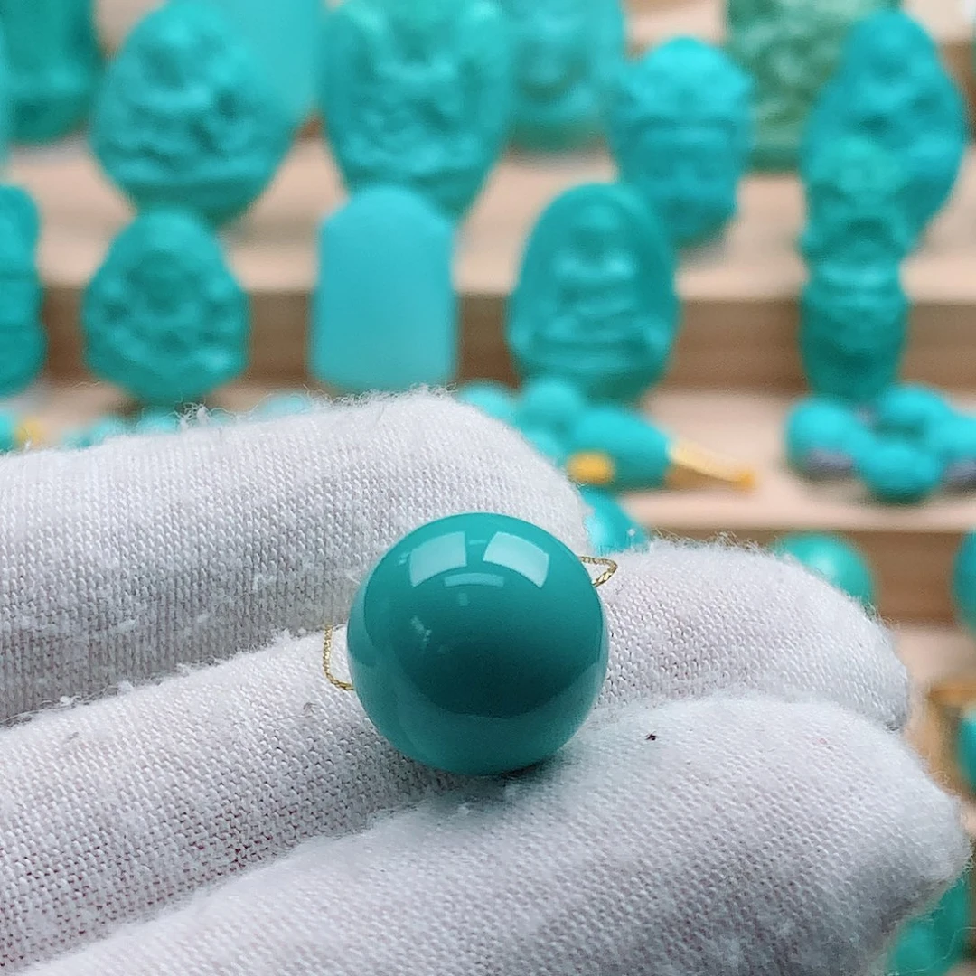 绿松石未镶嵌圆珠