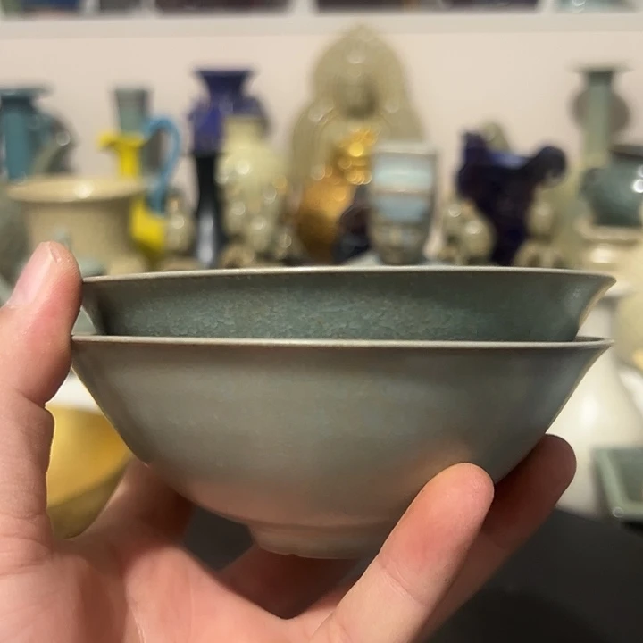 登***遠官窑 臻品旧藏 瓶汝汝窑 臻品旧藏 茶碗