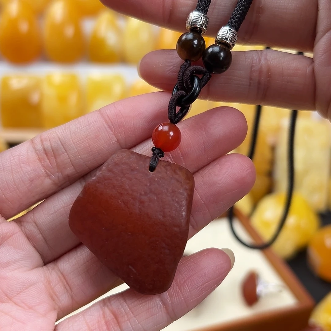 蜜蜡颈饰未镶嵌蜜蜡