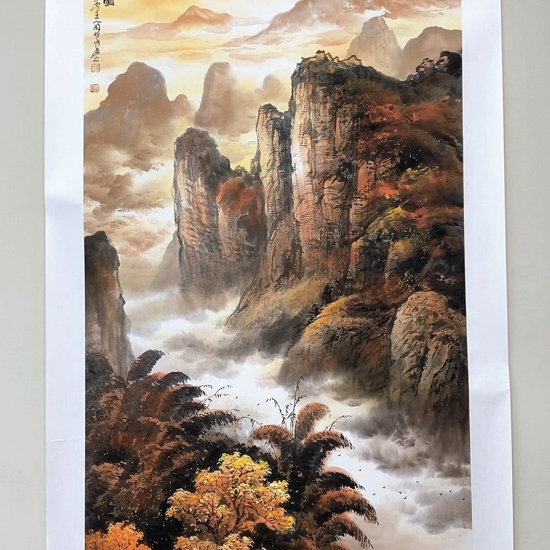 国画周顺良四尺精品佳作