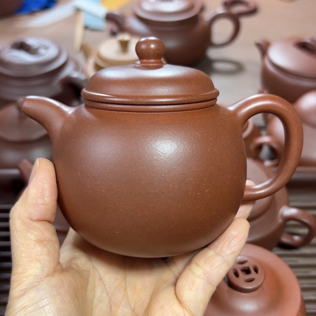 茶壶紫砂红皮龙 匏尊 260