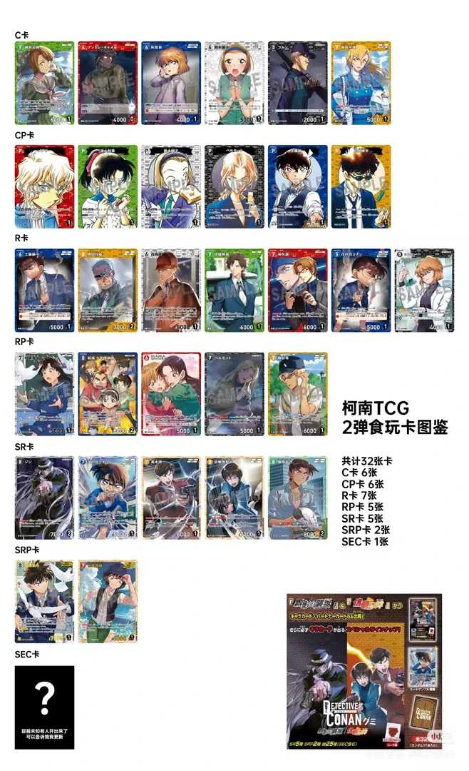 名侦探柯南 tcj 食玩卡二弹 吧唧徽章    盲盒产品动漫收藏