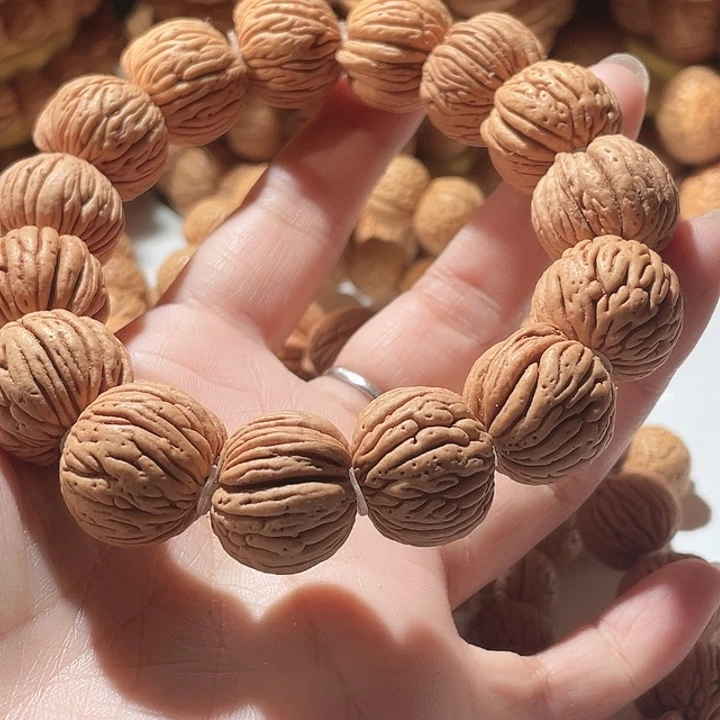 兔***子桃核吊坠桃核手串树皮2