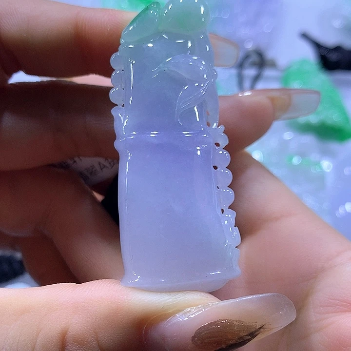 颈饰未镶嵌翡翠天然翡翠A货吊坠