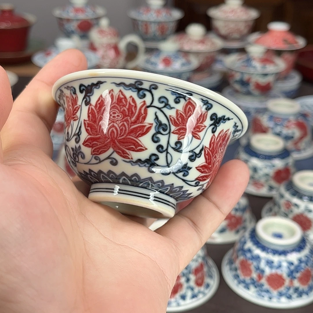 扬***里景德镇陶瓷青花釉里红