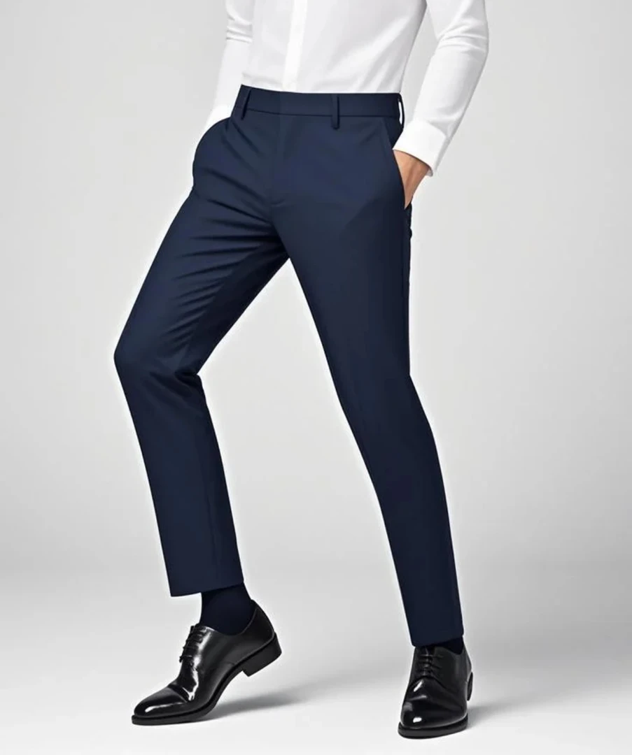 男士休闲裤弹力商务直筒长裤2025新款爆款免烫抗皱男裤舒适亲肤