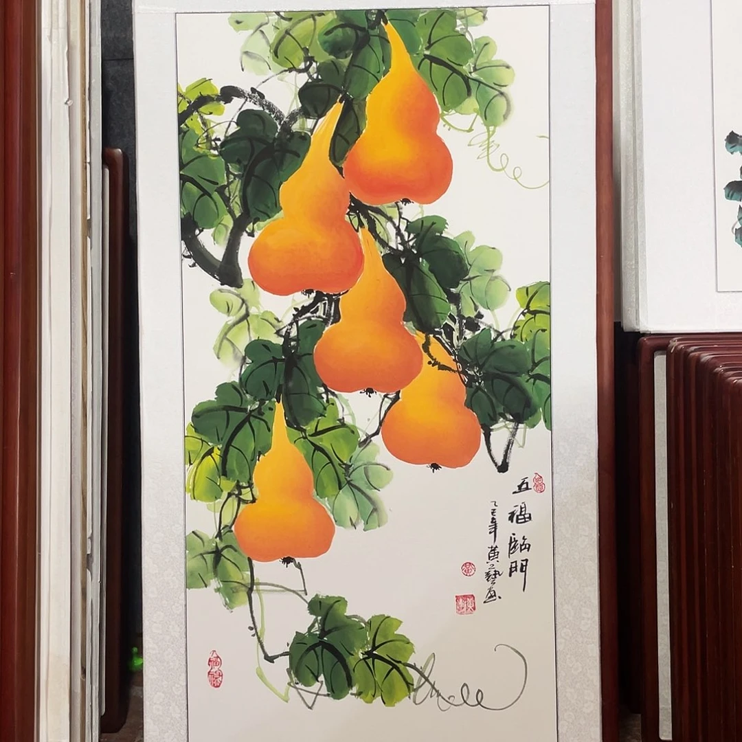 国画带框尺寸63*123厘米