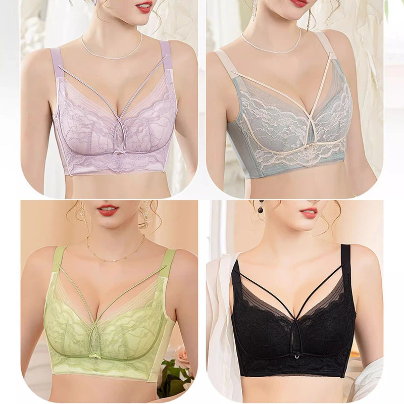 #124剪标（无磁0.8薄款C杯适合大胸）托玛琳按摩内杯性感透气蕾丝