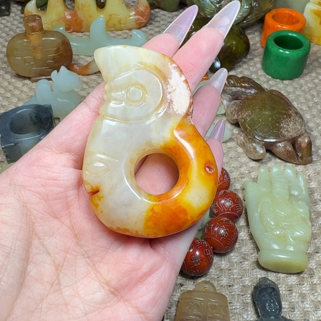 白玉菩提吊坠挂件