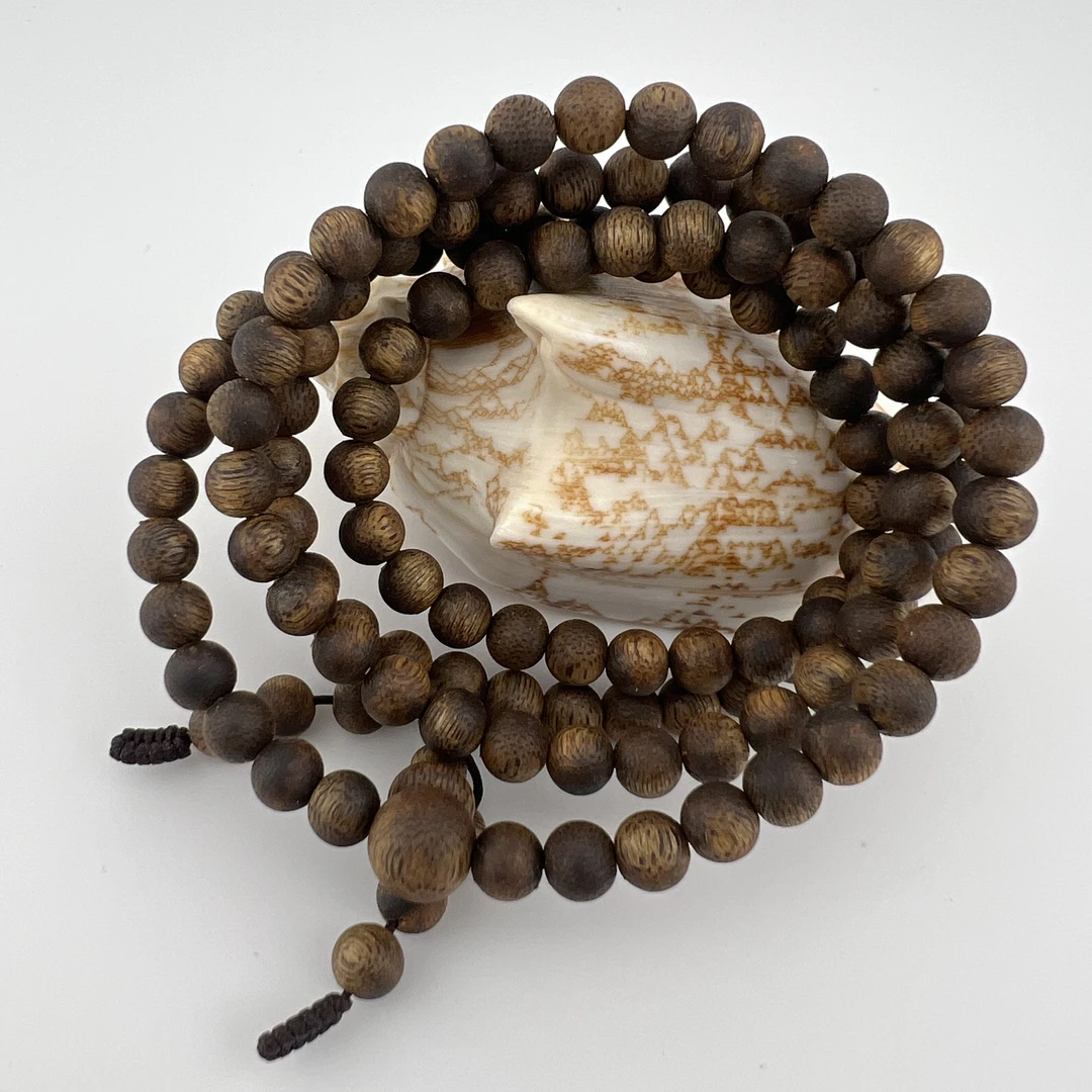 YH-117208海南金沙叶满结油0.6多圈手串约13g