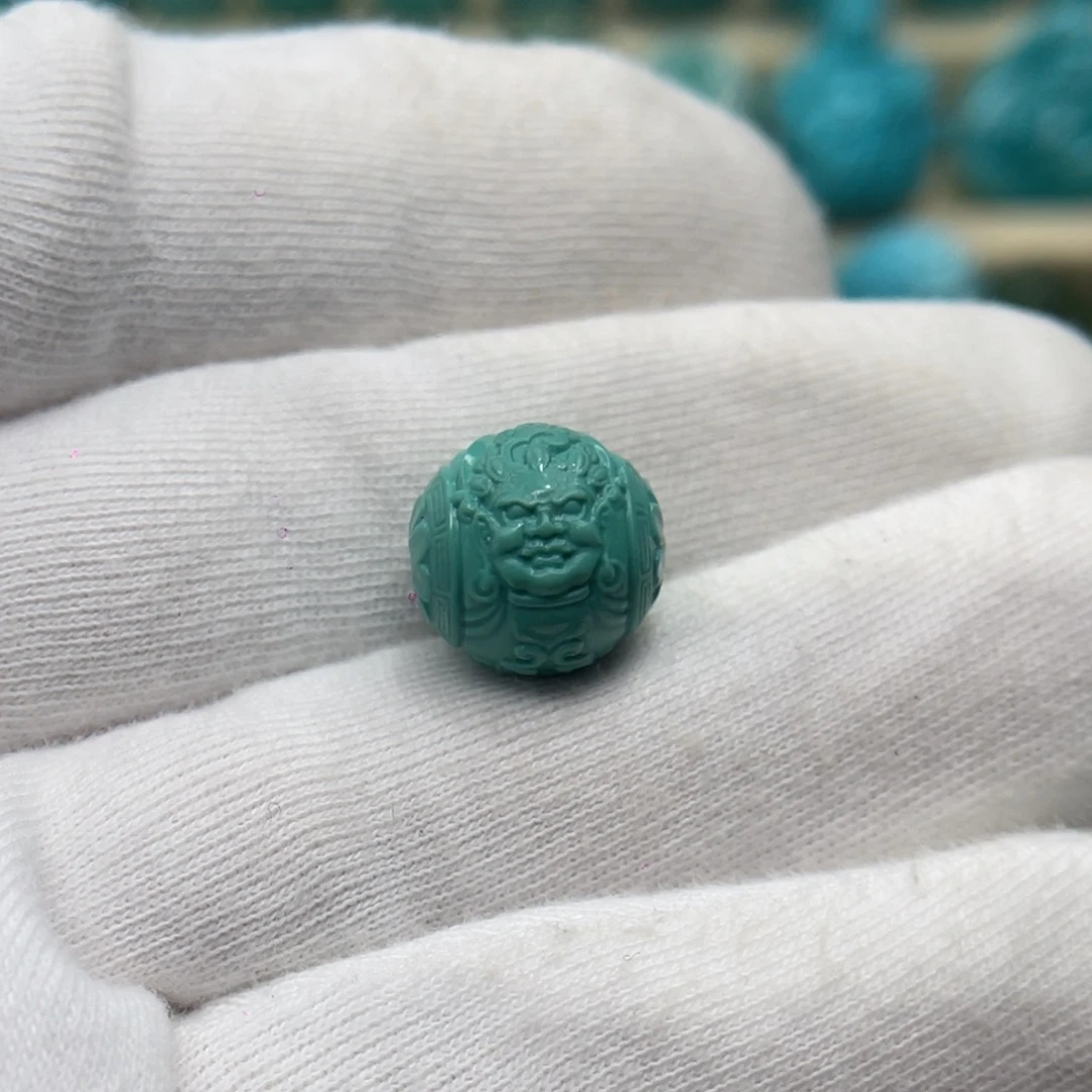 绿松石未镶嵌颈饰卡12.6