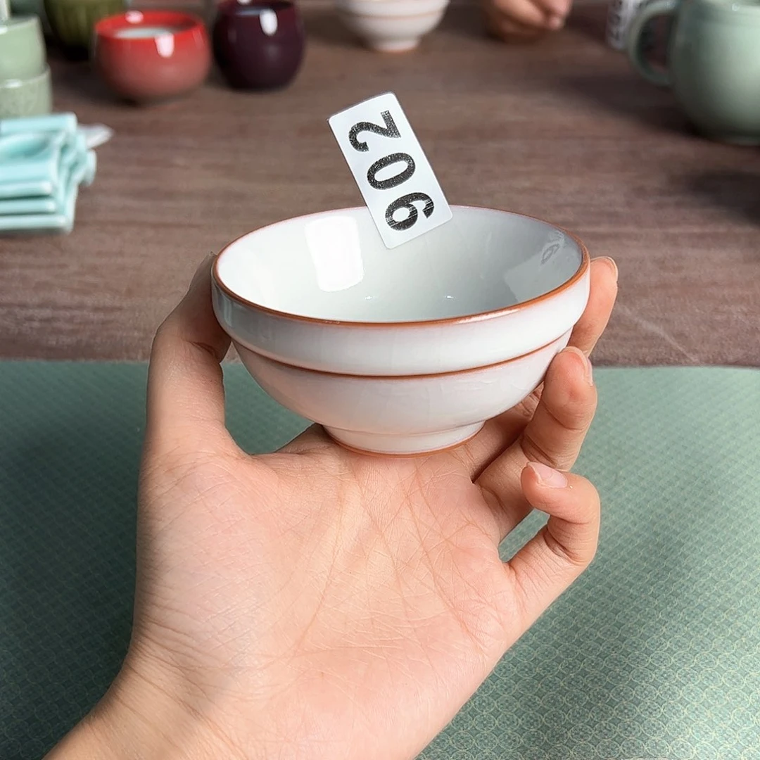 龙泉云间青瓷小米茶器