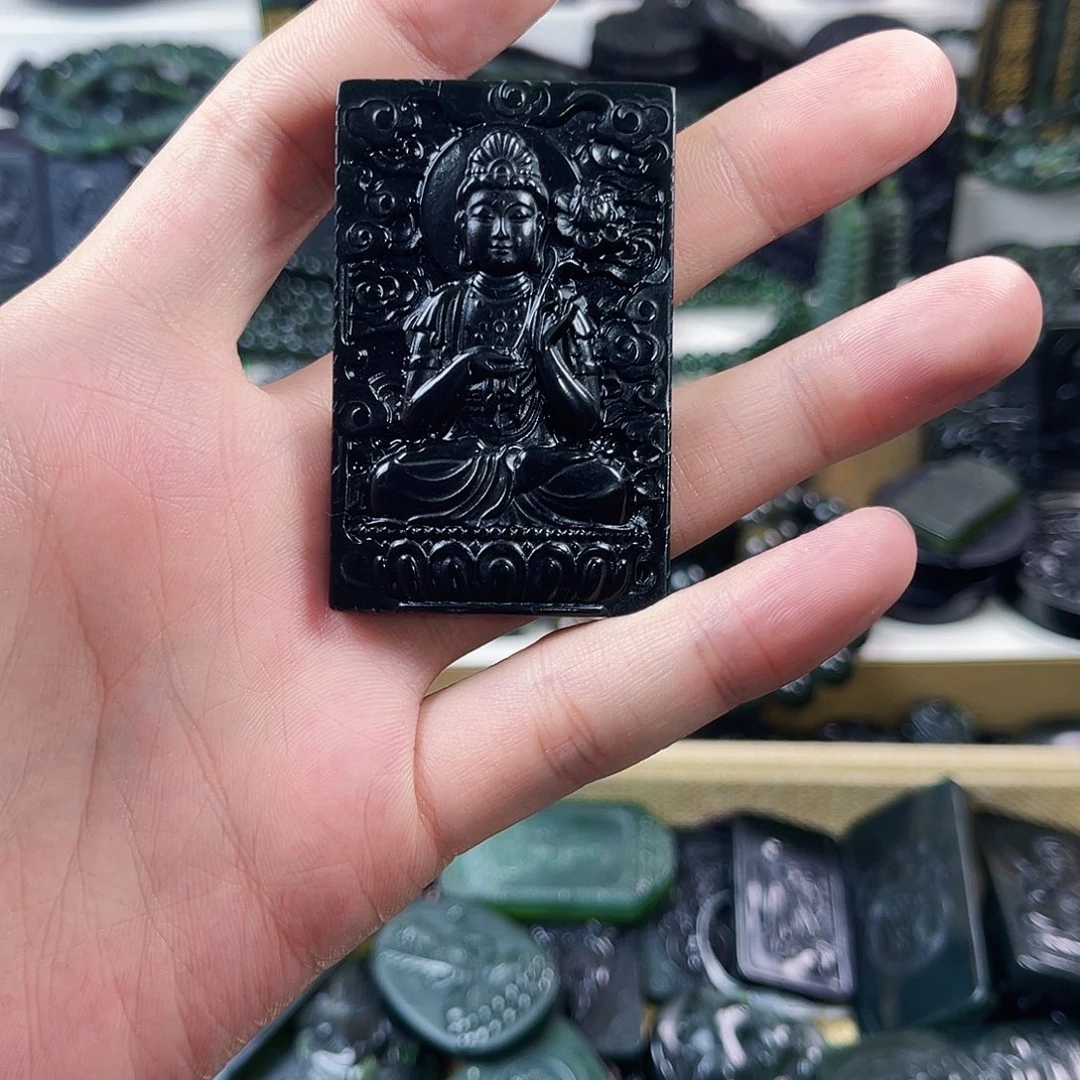 过***欢合金泰山玉吊坠碧石