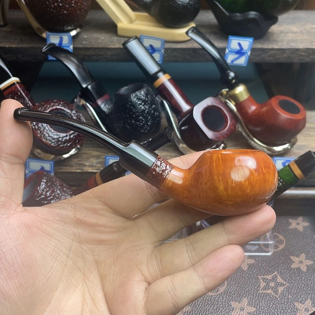 浮***沉石楠木手工小圆苹果叼斗