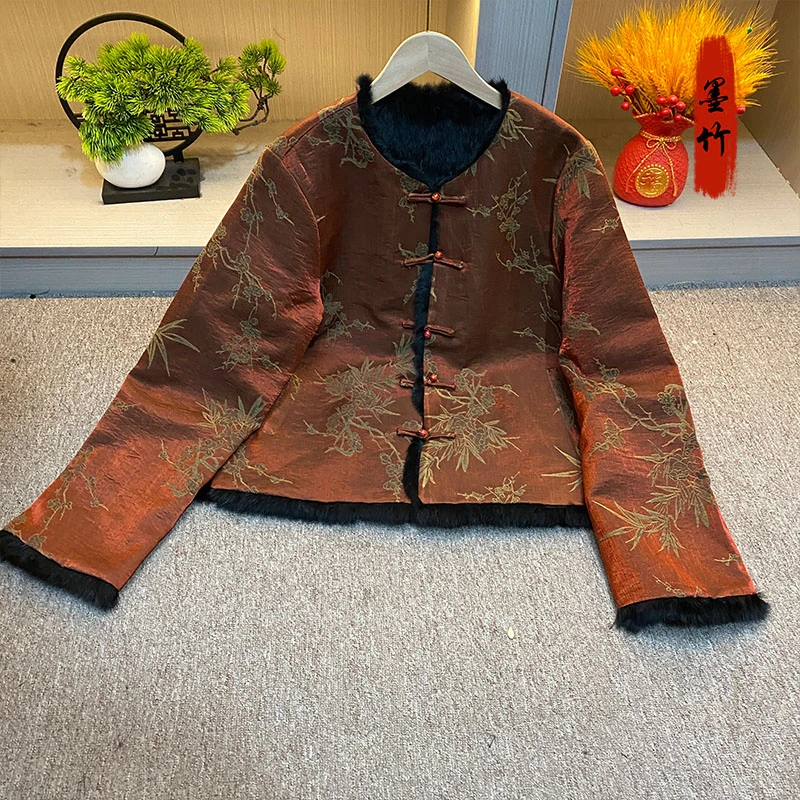 【71411】新中式中国风上衣国潮气质时尚女士双面双穿宽松外套