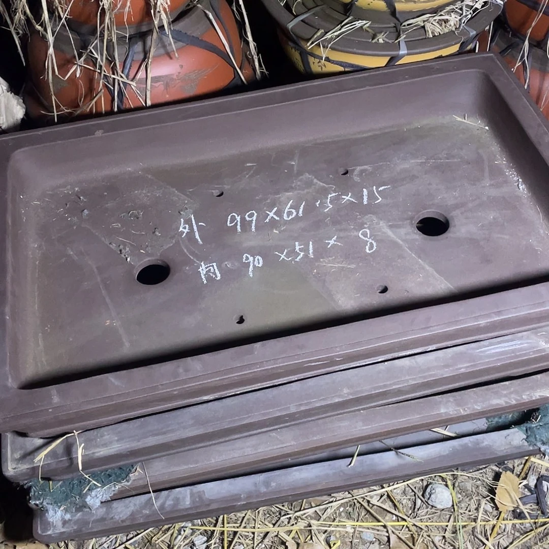 紫砂一米长浅盆一只