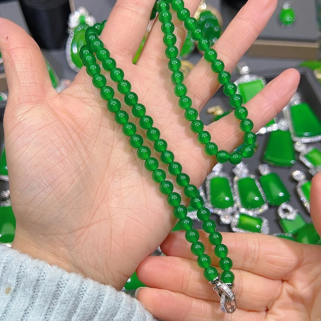 玛瑙/玉髓合金颈饰