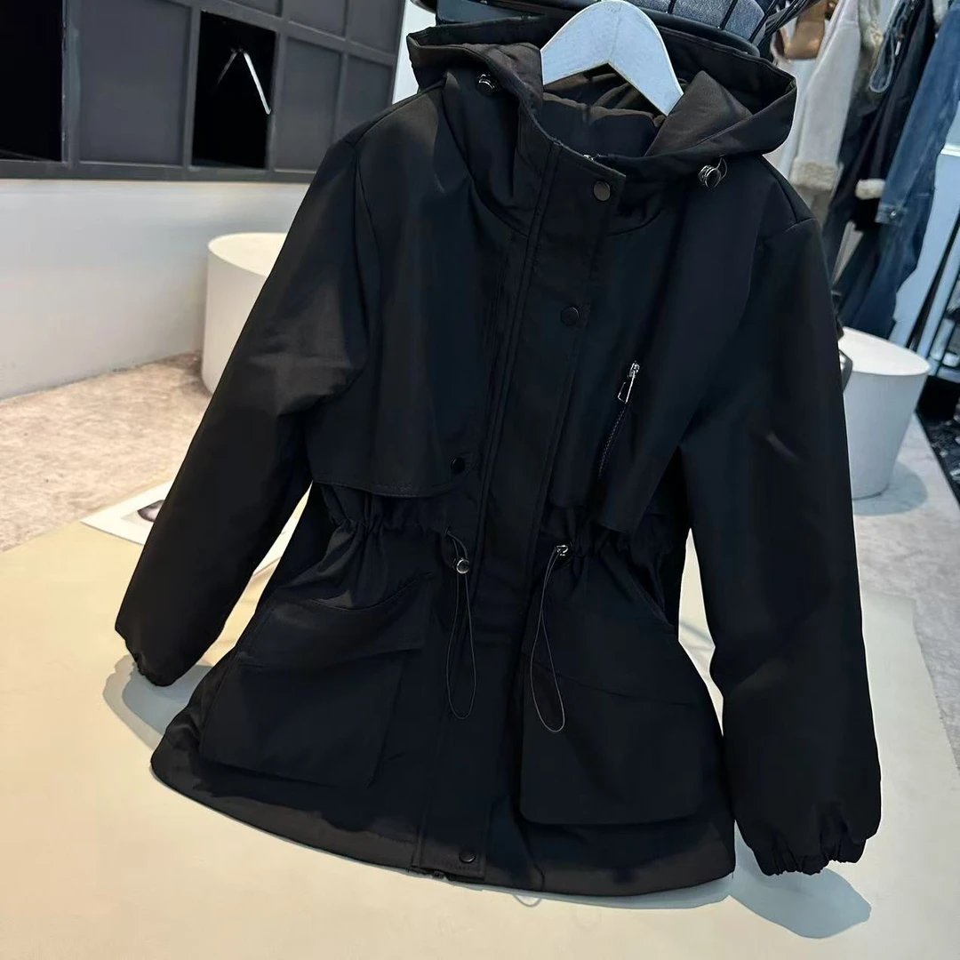 《姚家优麦汇》YH2561冬款冲锋衣棉服中长款百搭时尚外套休闲女款