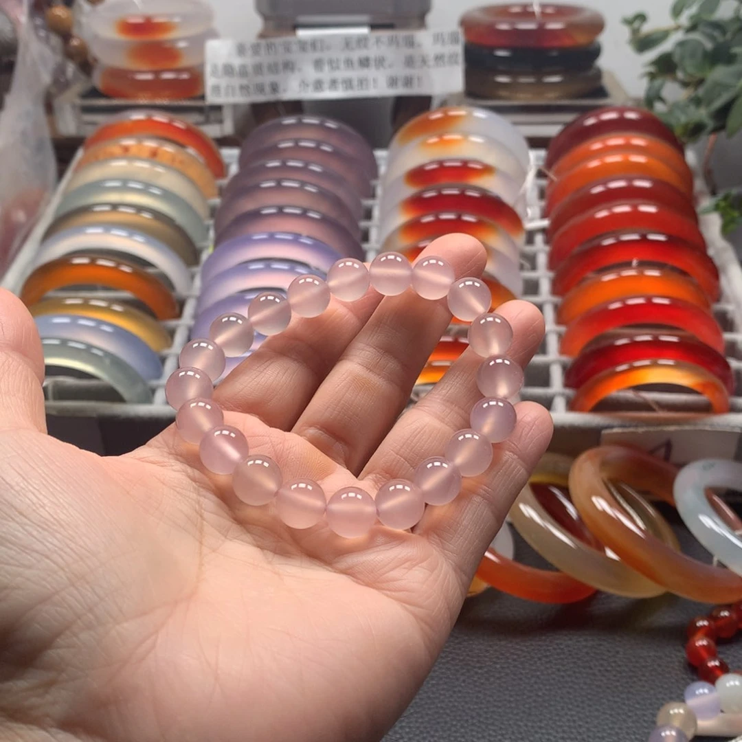 手镯玛瑙/玉髓未镶嵌果***糖