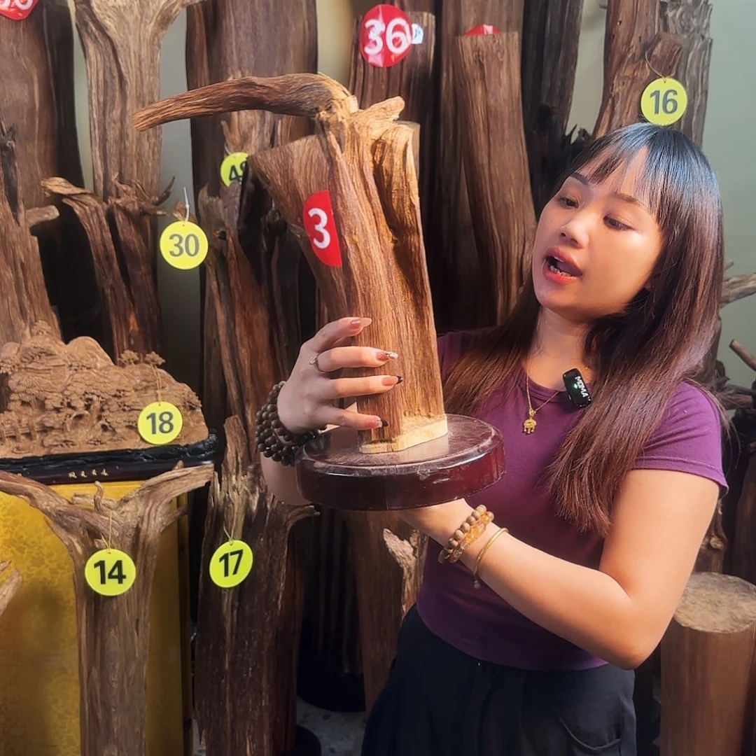 沉香摆件天然沉香原材料摆件➕底座