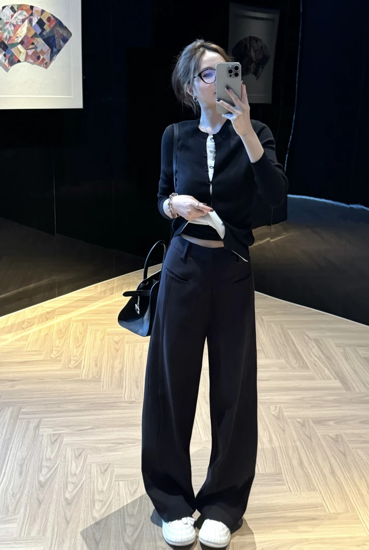 玖黛衣【利落裤】早秋休闲宽松裤子KZP43135 KZP43136