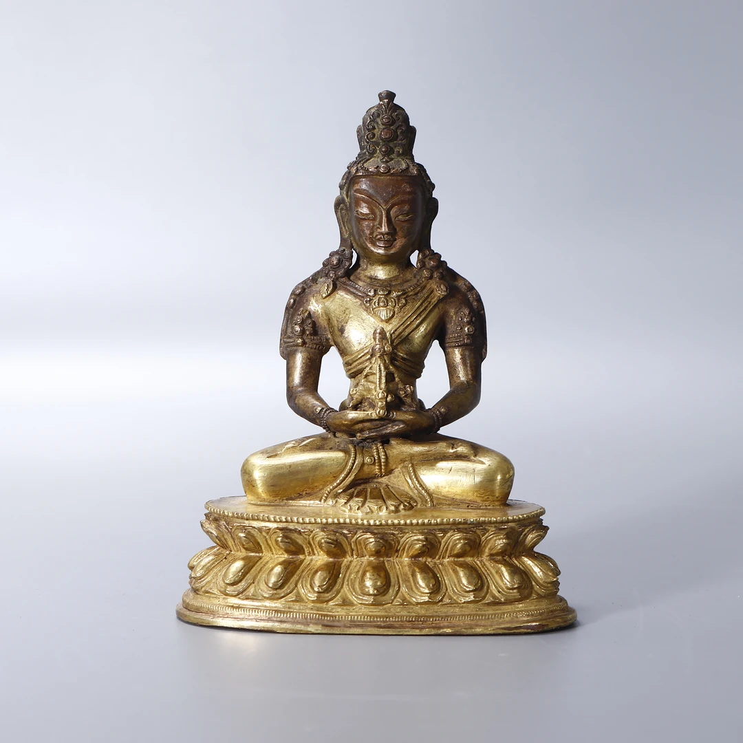 lot27  DY5094  清代  铜观音造像