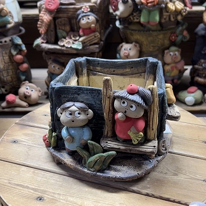 嘻哈多肉花盆百搭