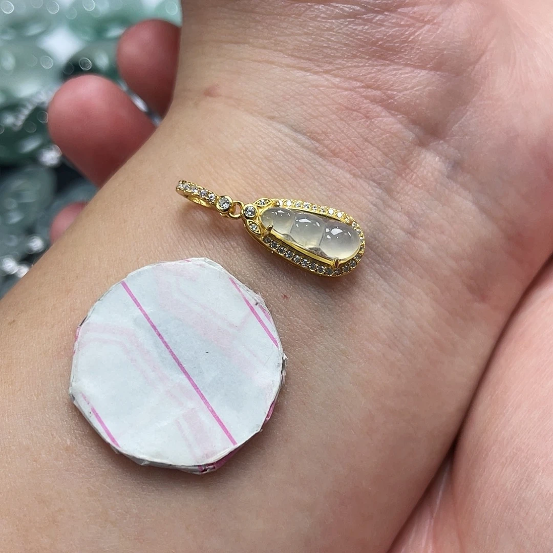 翡翠银S925镶嵌颈饰