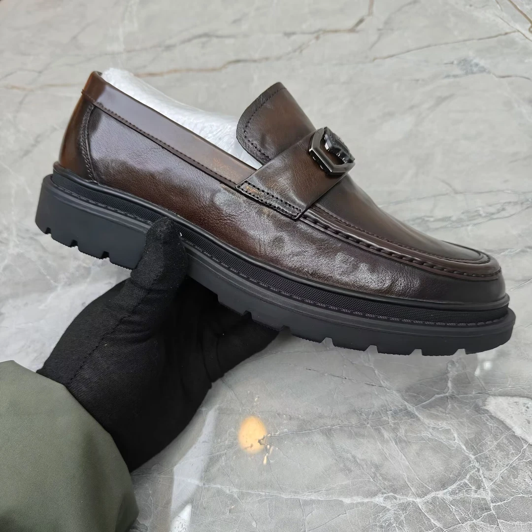 豆豆鞋乐福鞋男 6135-2牛皮