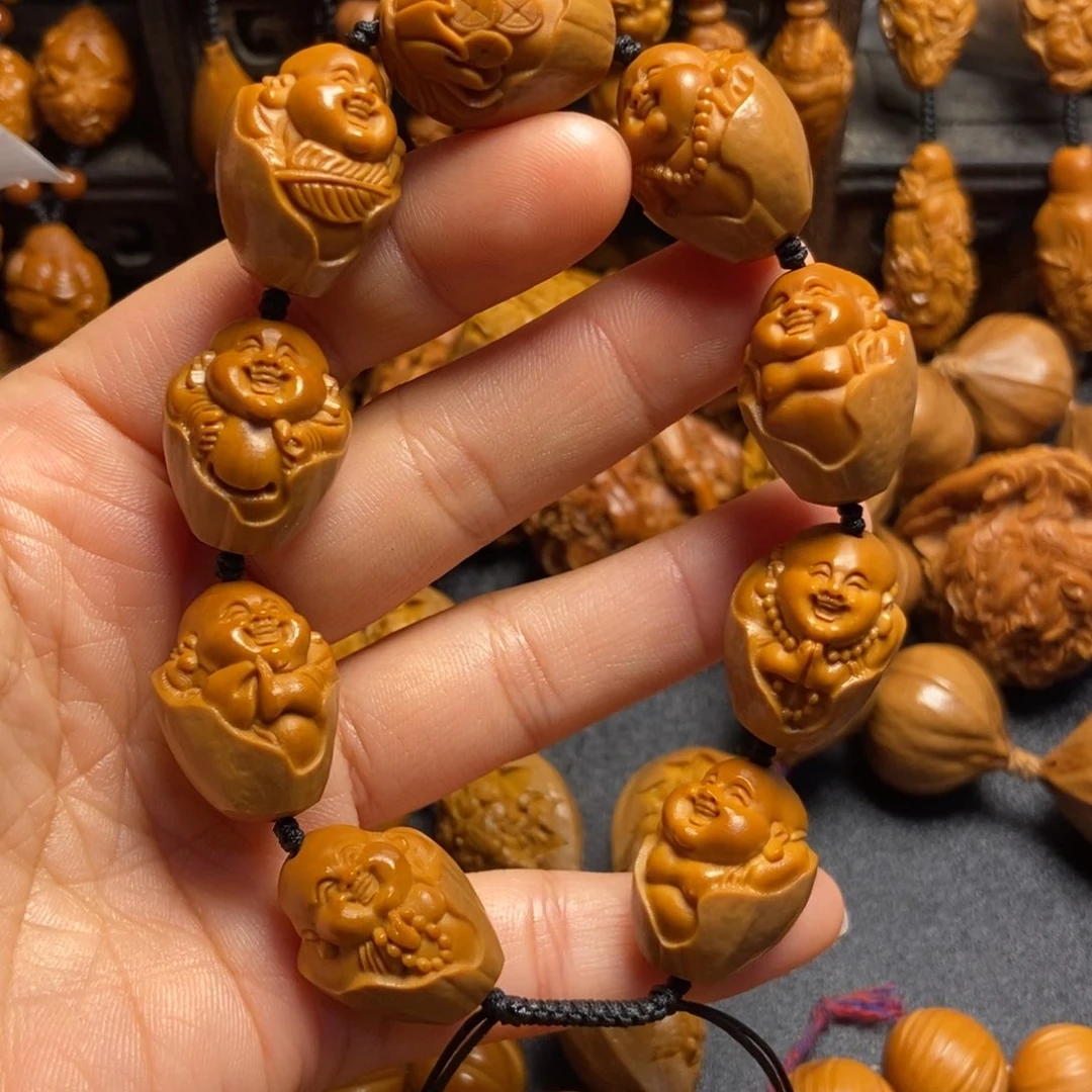 【闪购商品】手串/手链橄榄核暖***?包衣弥勒