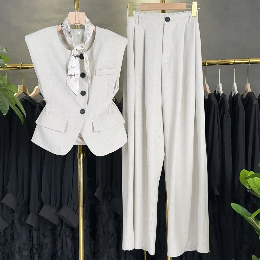 现货【RG1889】2025年时尚气质轻奢百搭潮流减龄显瘦新款休闲套装