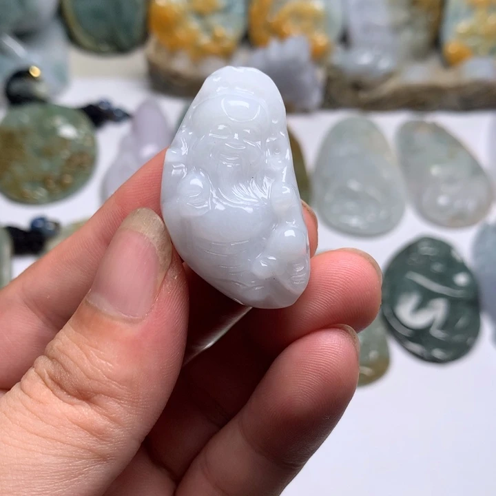 翡翠未镶嵌颈饰寿星24