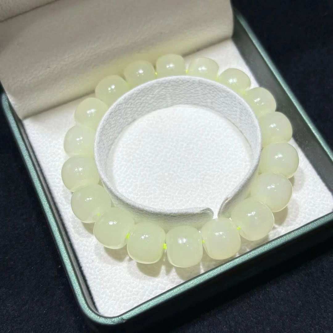 s912-简约气质素圈桶珠手串-素圈桶珠手串-石英质玉