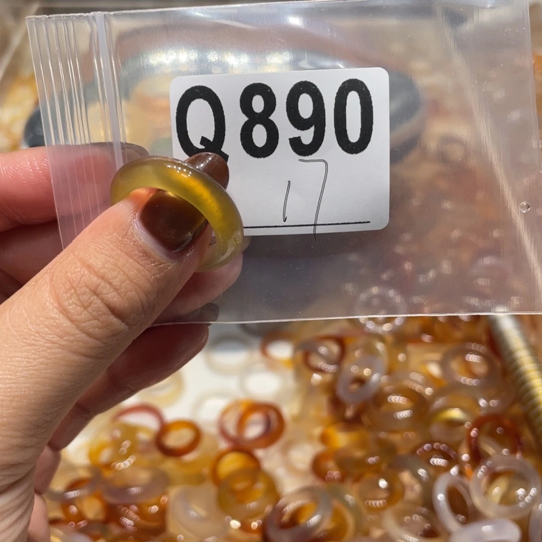 玛瑙/玉髓未镶嵌戒指890