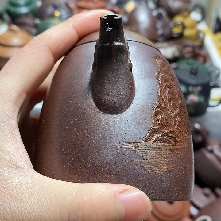 紫砂茶壶嘴磕微瑕