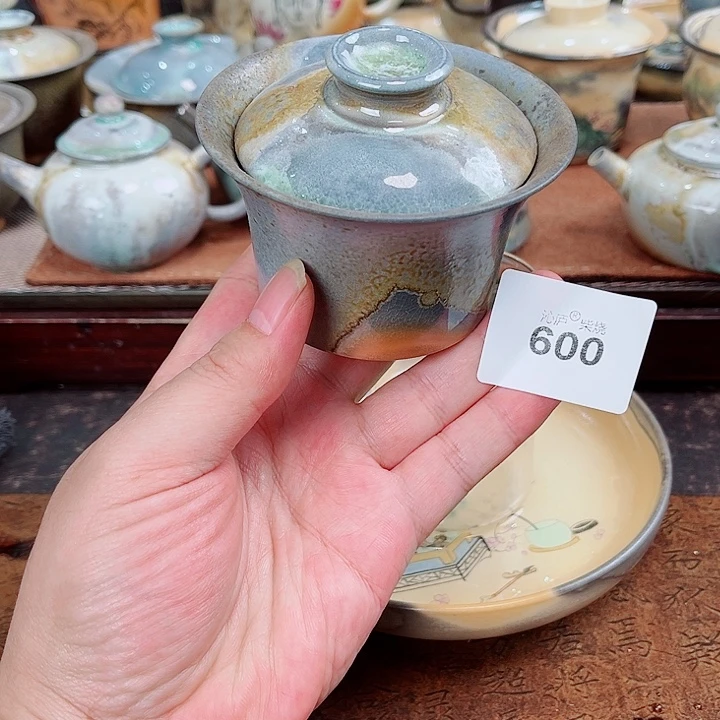 沁庐柴窑古法柴烧全手工茶具