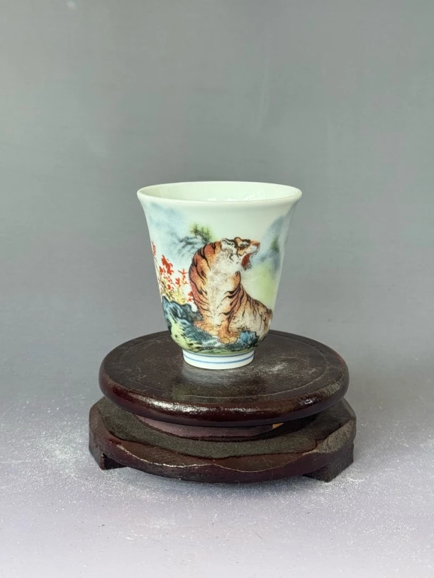 景德镇陶瓷 福星高照闻香杯