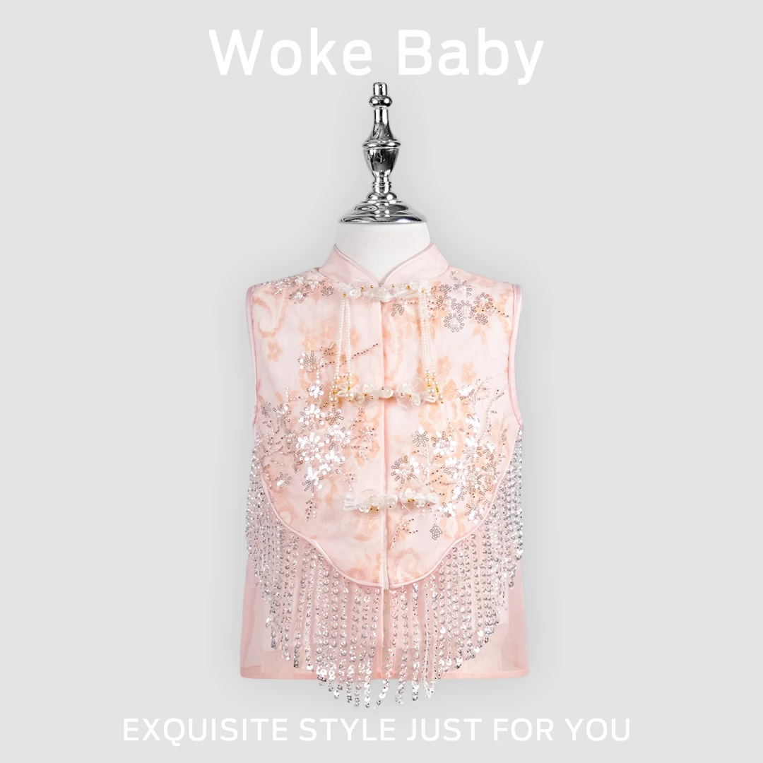 现货马甲【金樽琅月】女童夏季汉服2025新款上衣中国风M5515