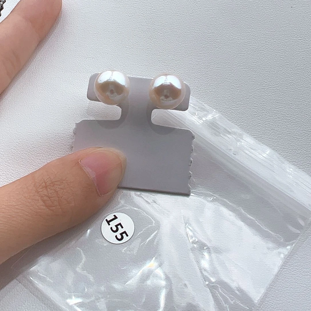 银S925镶嵌淡水珍珠耳饰